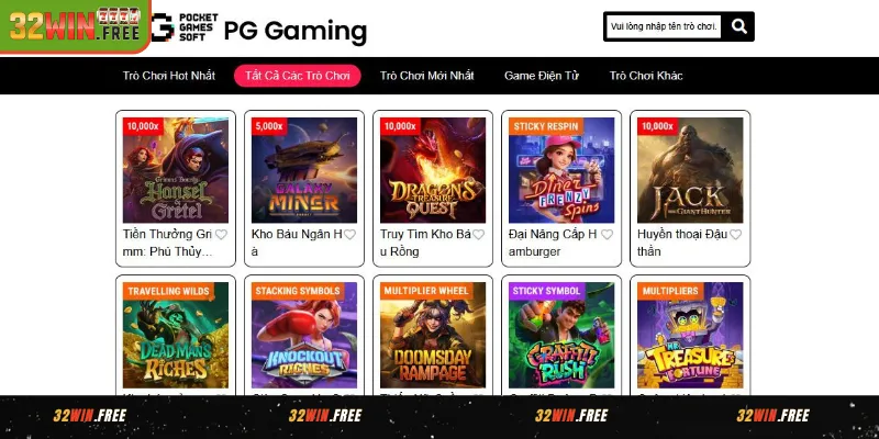 PG Gaming – Nhà cung cấp slot hàng đầu châu Á