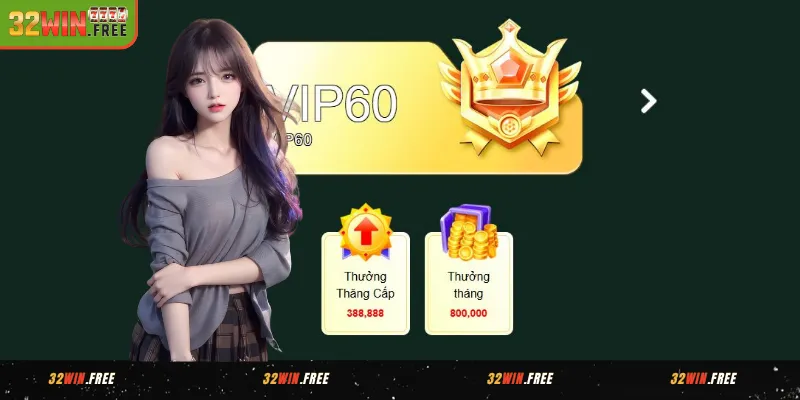 Các loại thưởng dành cho VIP