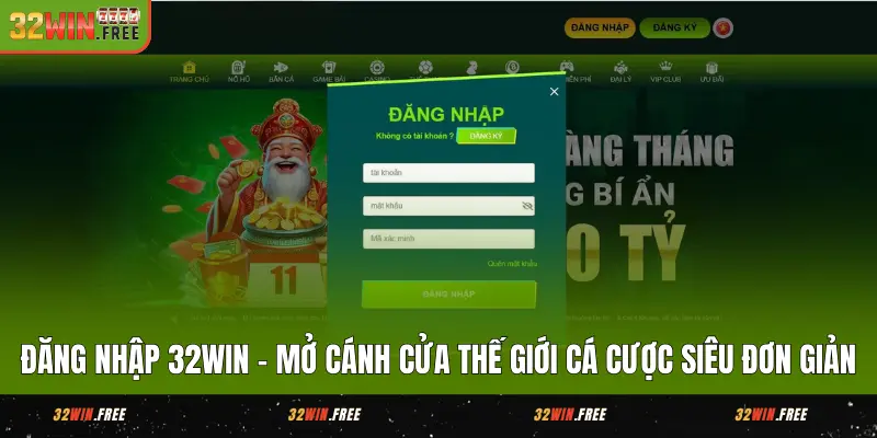 Đăng Nhập 32WIN - Bước Vào Khu Giải Trí Sôi Động Ngay Hôm Nay 1 Đăng Nhập 32WIN - Mở Cánh Cửa Thế Giới Cá Cược Siêu Đơn Giản