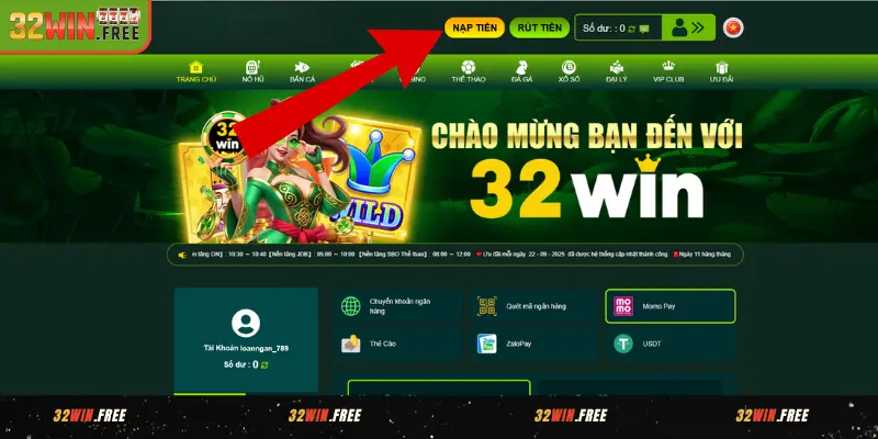 Nạp Tiền 32WIN Dễ Dàng - Nhiều Phương Thức Thanh Toán Tiện Lợi 2 Điều kiện cần đáp ứng trước khi nạp tiền 32WIN